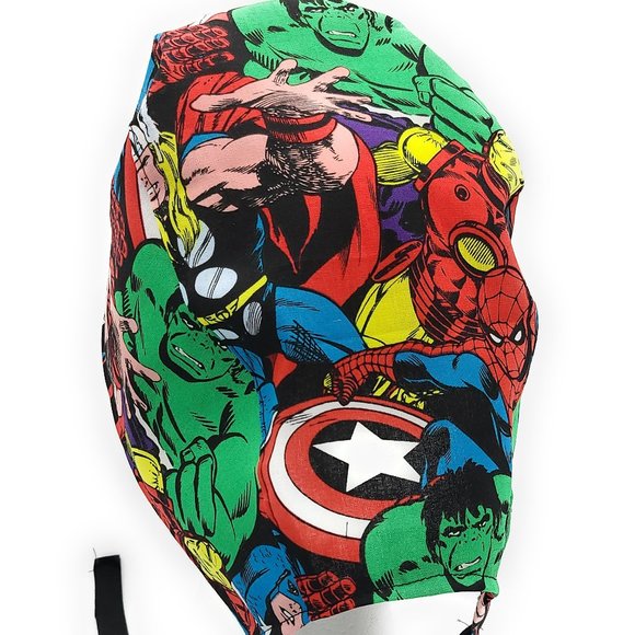 Marvel Comic Book Characters Surgical Scrub Cap - Picture 3 of 3